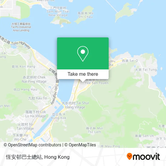 恆安邨巴士總站 map
