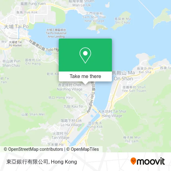 東亞銀行有限公司 map