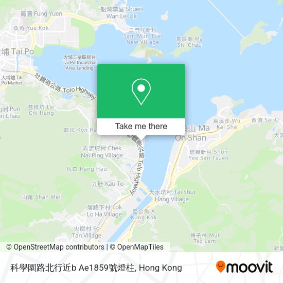 科學園路北行近b Ae1859號燈柱 map