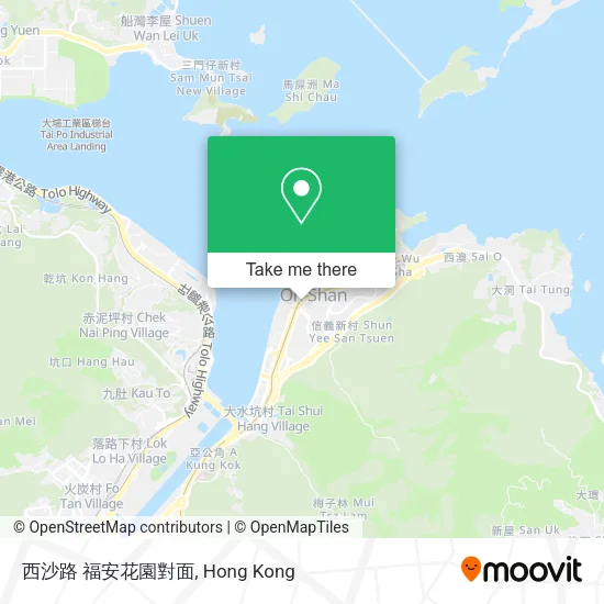 西沙路 福安花園對面地圖