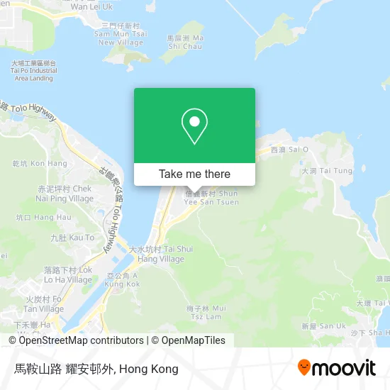 馬鞍山路 耀安邨外地圖