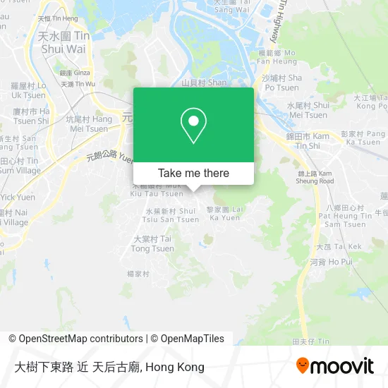 大樹下東路 近 天后古廟地圖