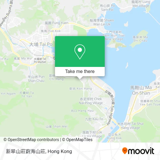 新翠山莊蔚海山莊 map