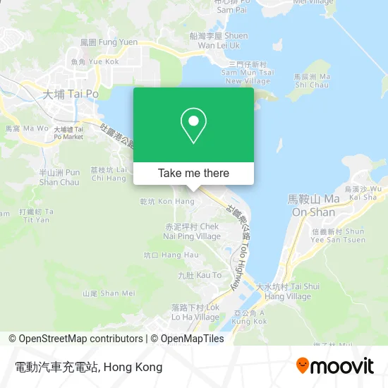 電動汽車充電站 map