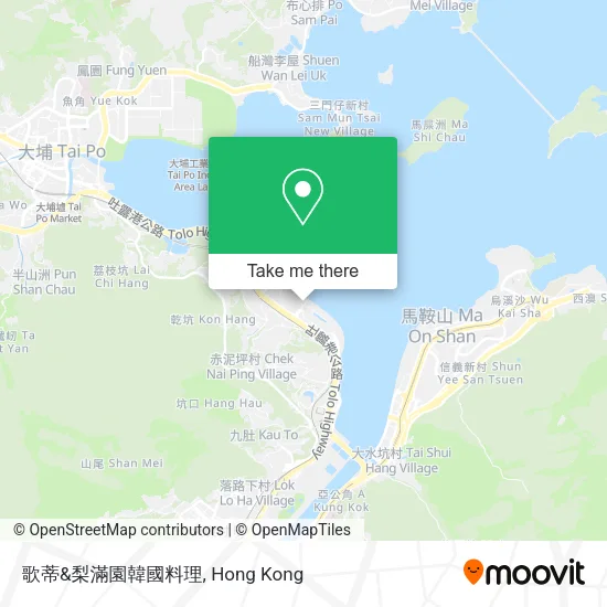 歌蒂&梨滿園韓國料理 map