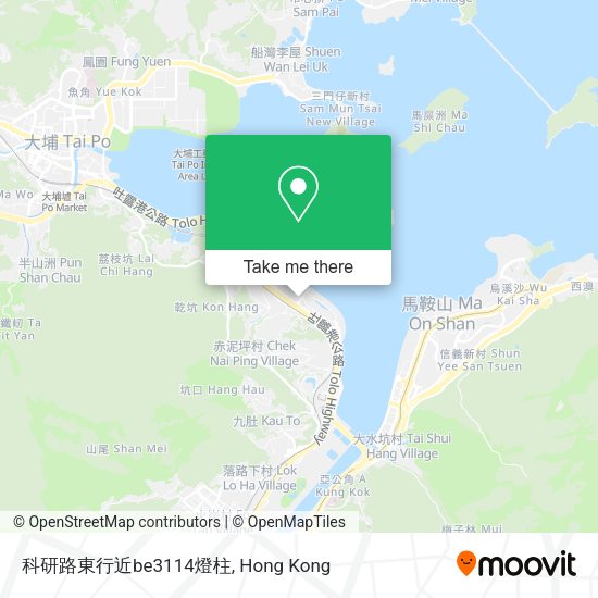 科研路東行近be3114燈柱 map