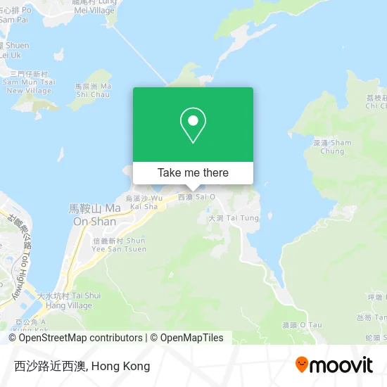 西沙路近西澳 map