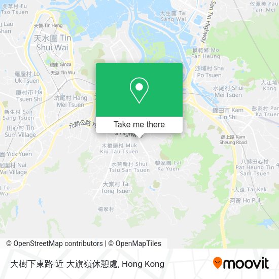 大樹下東路 近 大旗嶺休憩處地圖