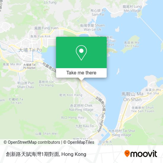 創新路天賦海灣1期對面地圖