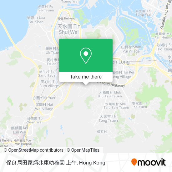 保良局田家炳兆康幼稚園 上午地圖