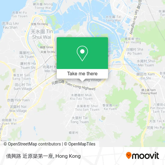 僑興路 近原築第一座 map