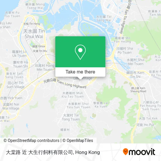 大棠路 近 大生行飼料有限公司地圖