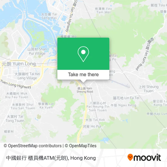 中國銀行 櫃員機ATM(元朗) map