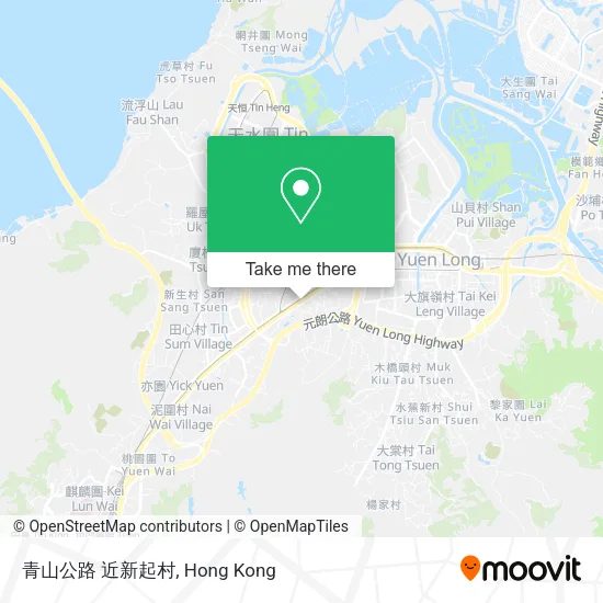 青山公路 近新起村地圖