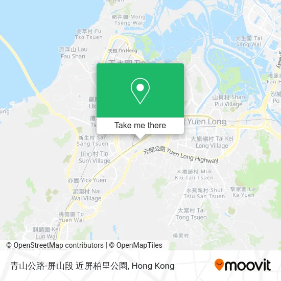 青山公路-屏山段 近屏柏里公園地圖