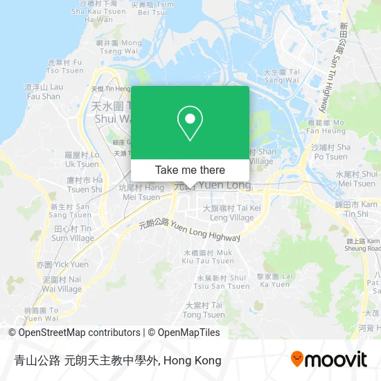 青山公路 元朗天主教中學外 map