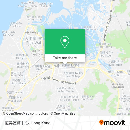 恆美護膚中心 map