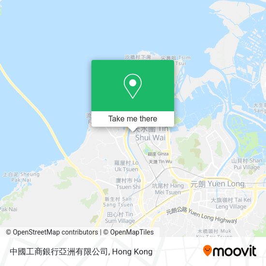 中國工商銀行亞洲有限公司地圖
