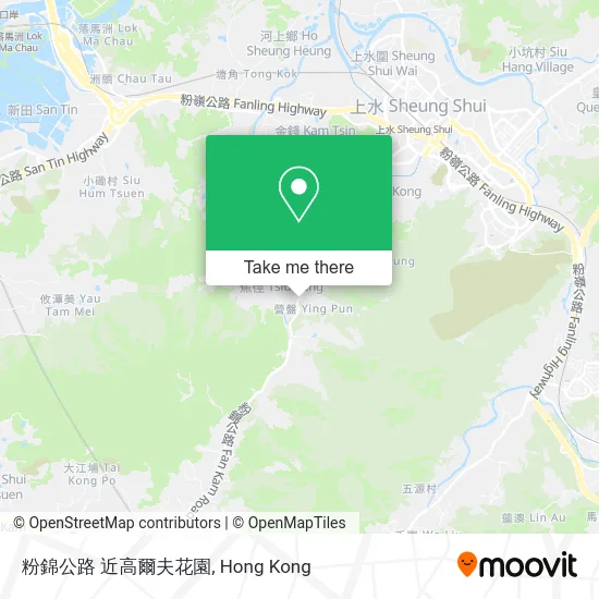 粉錦公路 近高爾夫花園 map