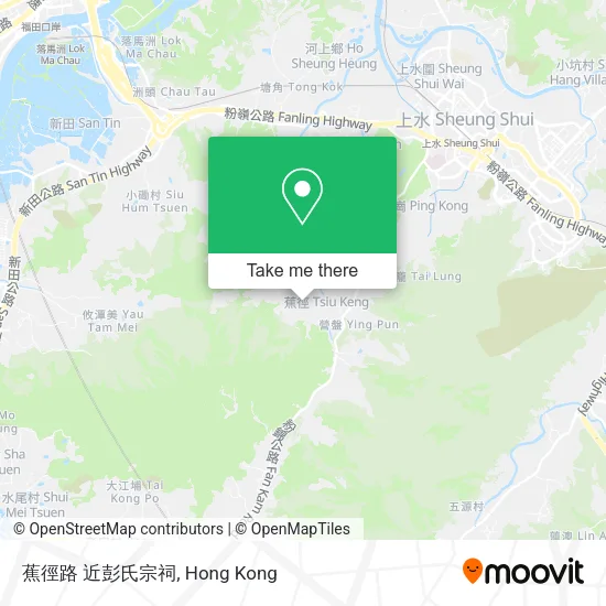蕉徑路 近彭氏宗祠地圖