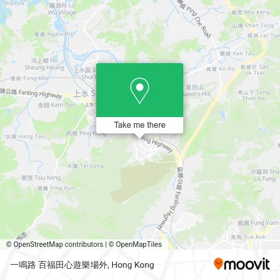 一鳴路 百福田心遊樂場外地圖