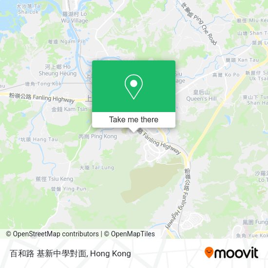 百和路 基新中學對面地圖