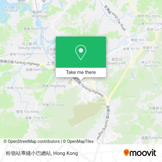 粉嶺站專綫小巴總站 map