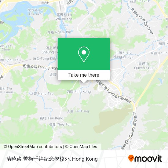 清曉路 曾梅千禧紀念學校外地圖