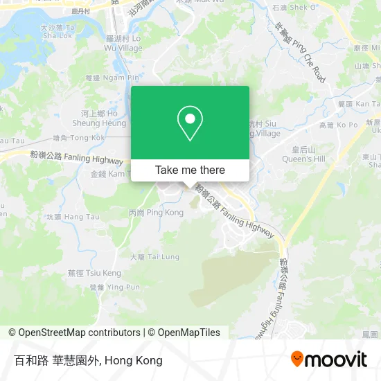 百和路 華慧園外地圖