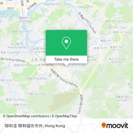 聯和道 聯和墟街市外地圖