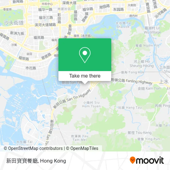 新田寶寶餐廳地圖