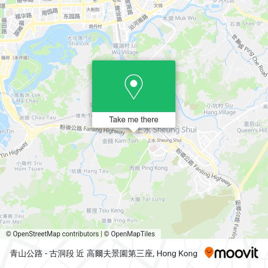 青山公路 - 古洞段 近 高爾夫景園第三座地圖