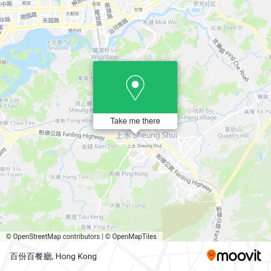 百份百餐廳 map