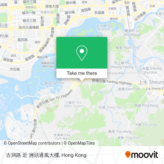古洞路 近 洲頭通風大樓地圖