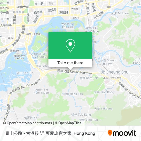 青山公路 - 古洞段 近 可愛忠實之家地圖