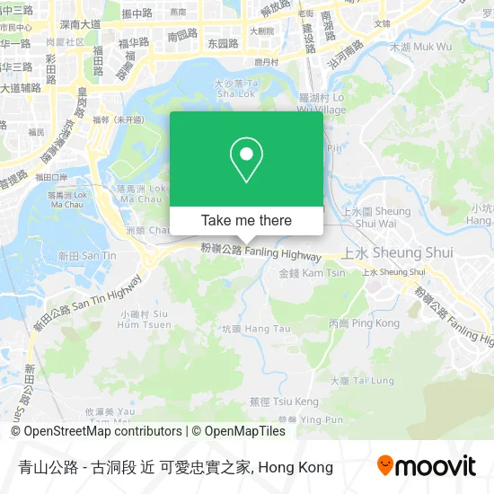 青山公路 - 古洞段 近 可愛忠實之家地圖