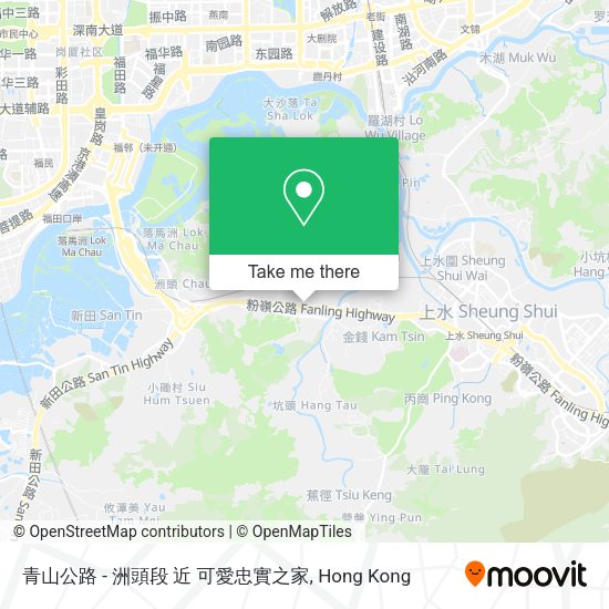 青山公路 - 洲頭段 近 可愛忠實之家地圖