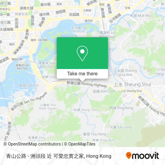 青山公路 - 洲頭段 近 可愛忠實之家地圖