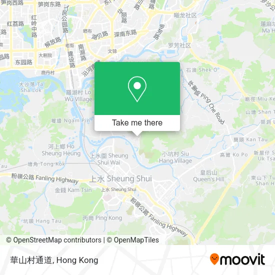華山村通道 map