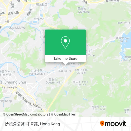 沙頭角公路 坪輋路 map