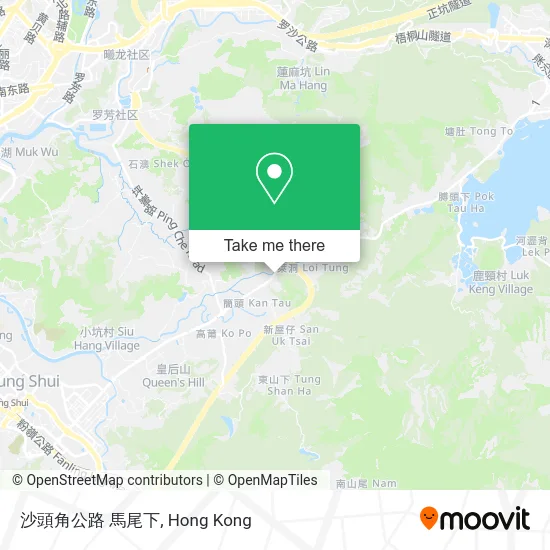 沙頭角公路 馬尾下 map