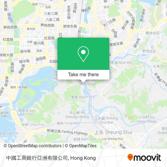 中國工商銀行亞洲有限公司地圖