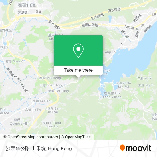 沙頭角公路 上禾坑 map
