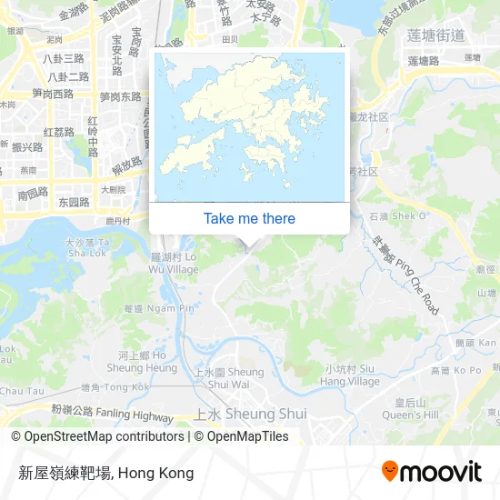 新屋嶺練靶場 map