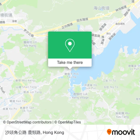 沙頭角公路 鹿頸路 map