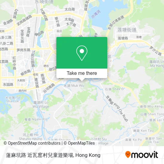 蓮麻坑路 近瓦窰村兒童遊樂場地圖