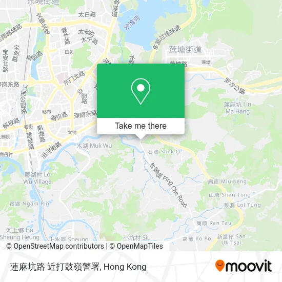 蓮麻坑路 近打鼓嶺警署地圖