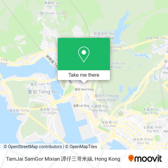 TamJai SamGor Mixian 譚仔三哥米線地圖