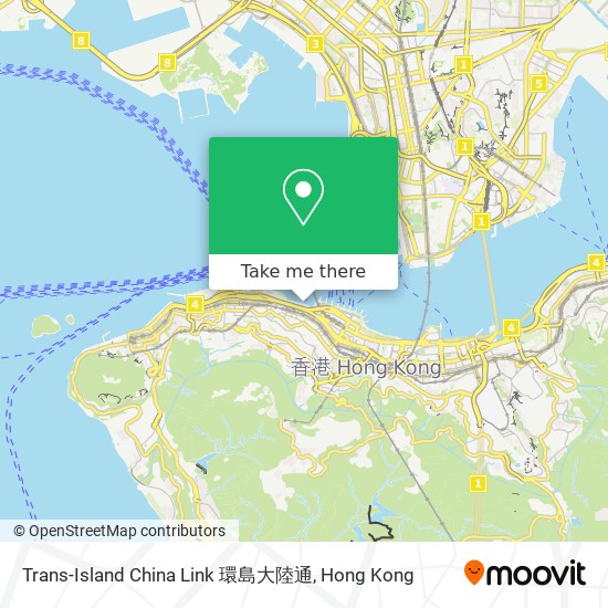 Trans-Island China Link 環島大陸通 map