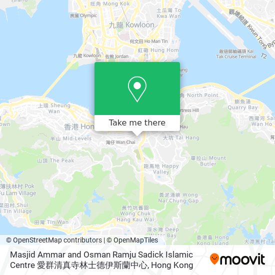 Masjid Ammar and Osman Ramju Sadick Islamic Centre 愛群清真寺林士德伊斯蘭中心 map